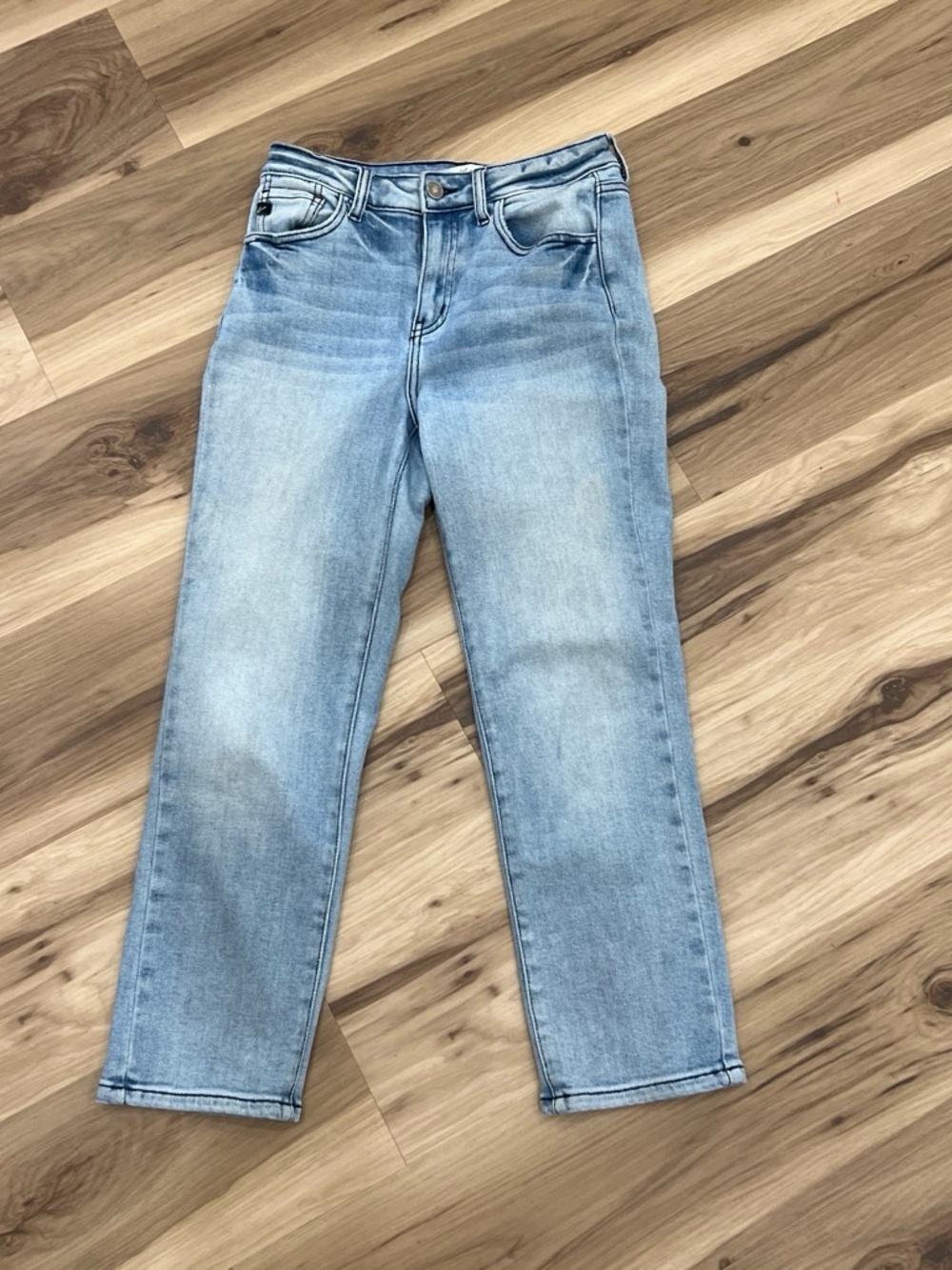 KanCan Light Wash Straight Leg Jeans - Light Blue